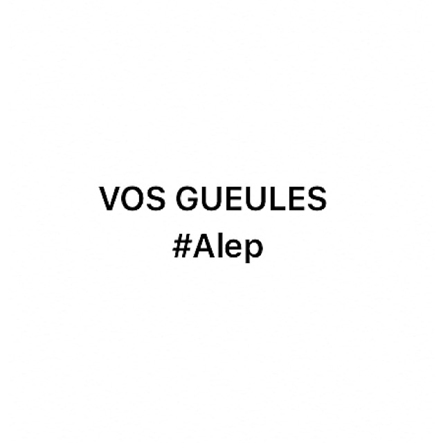 Vos gueules #Alep